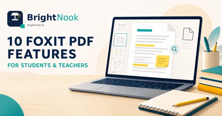 Foxit PDF features for students and teachers managing digital study documents