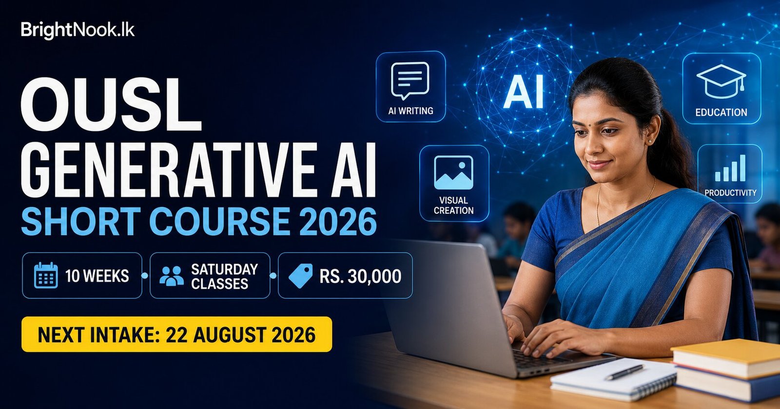OUSL Generative AI Short Course 2026 – 10-week Saturday course in Sri Lanka.