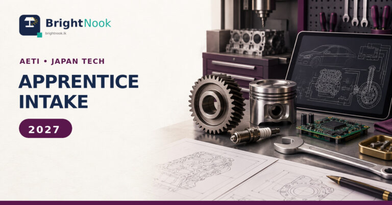 AETI Japan Tech Courses 2027 apprentice intake 2027 featuring automobile engineering and technical training equipment