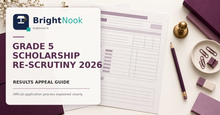 Grade 5 Scholarship Re-Correction 2026: Online Re-Scrutiny Guide