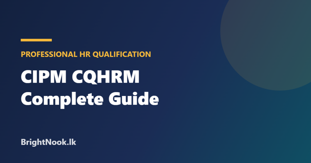 CIPM CQHRM qualification guide