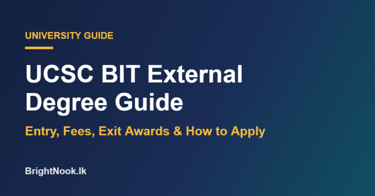 UCSC BIT external degree guide: entry requirements, fees and how to apply